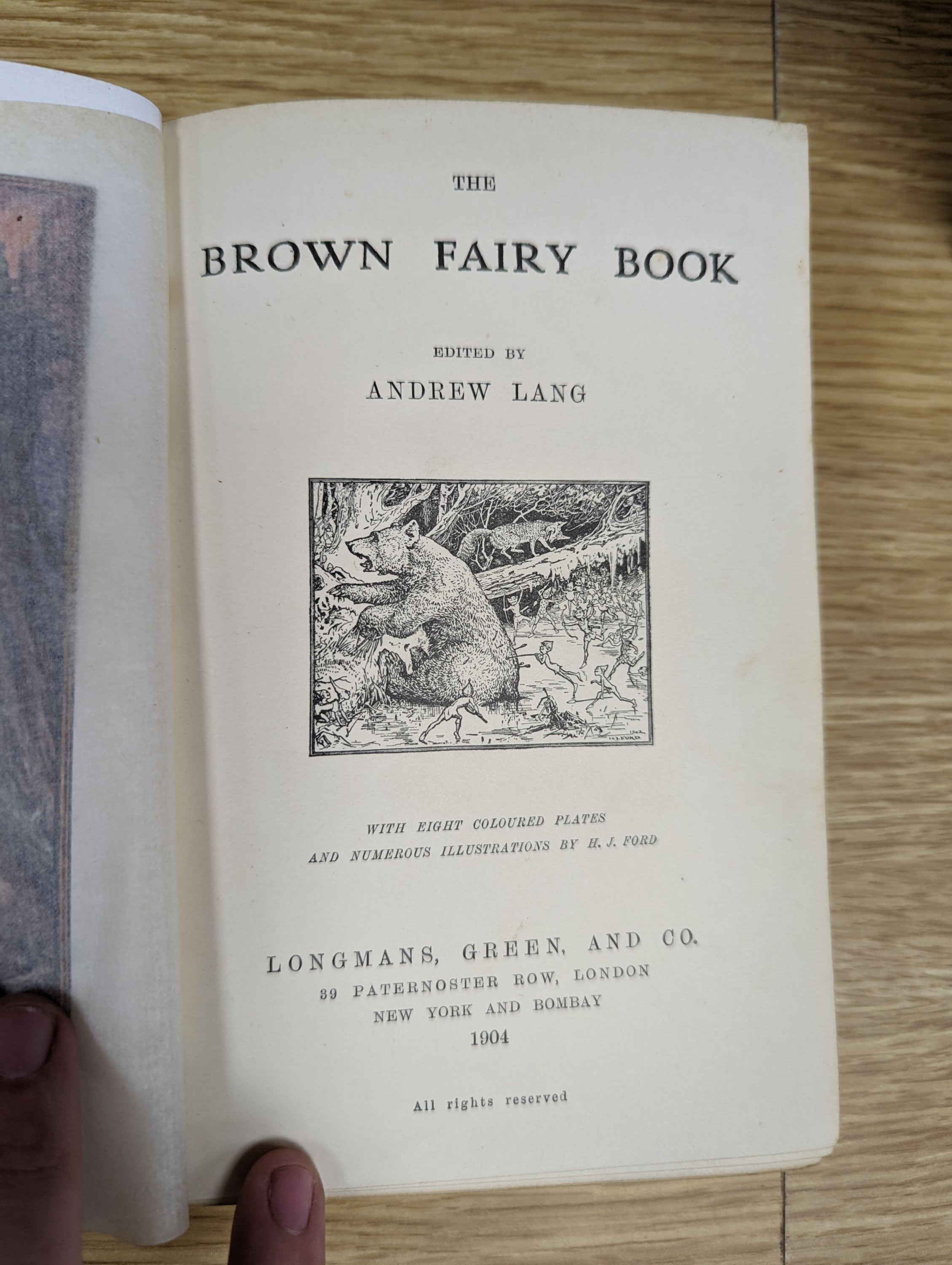 Mitford, Mary Russell - Our Village ..., one hundred illus. by Hugh Thomson; publisher's gilt-pictorial cloth, dark green e/ps., ge., cr.8vo. reprinted 1893; Kingsley, Charles - The Water-Babies ...